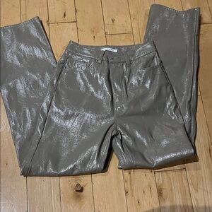 PacSun Metallic Taupe Pants